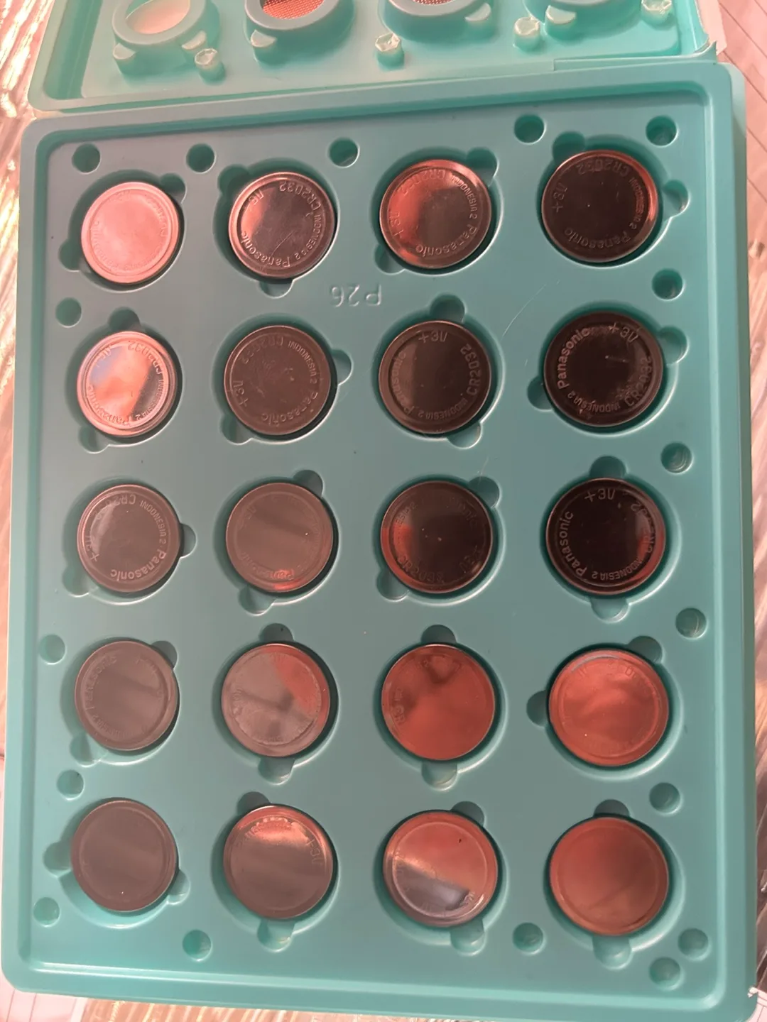 390 Panasonic CR2032 3V Button Batteries - New! thumbnail