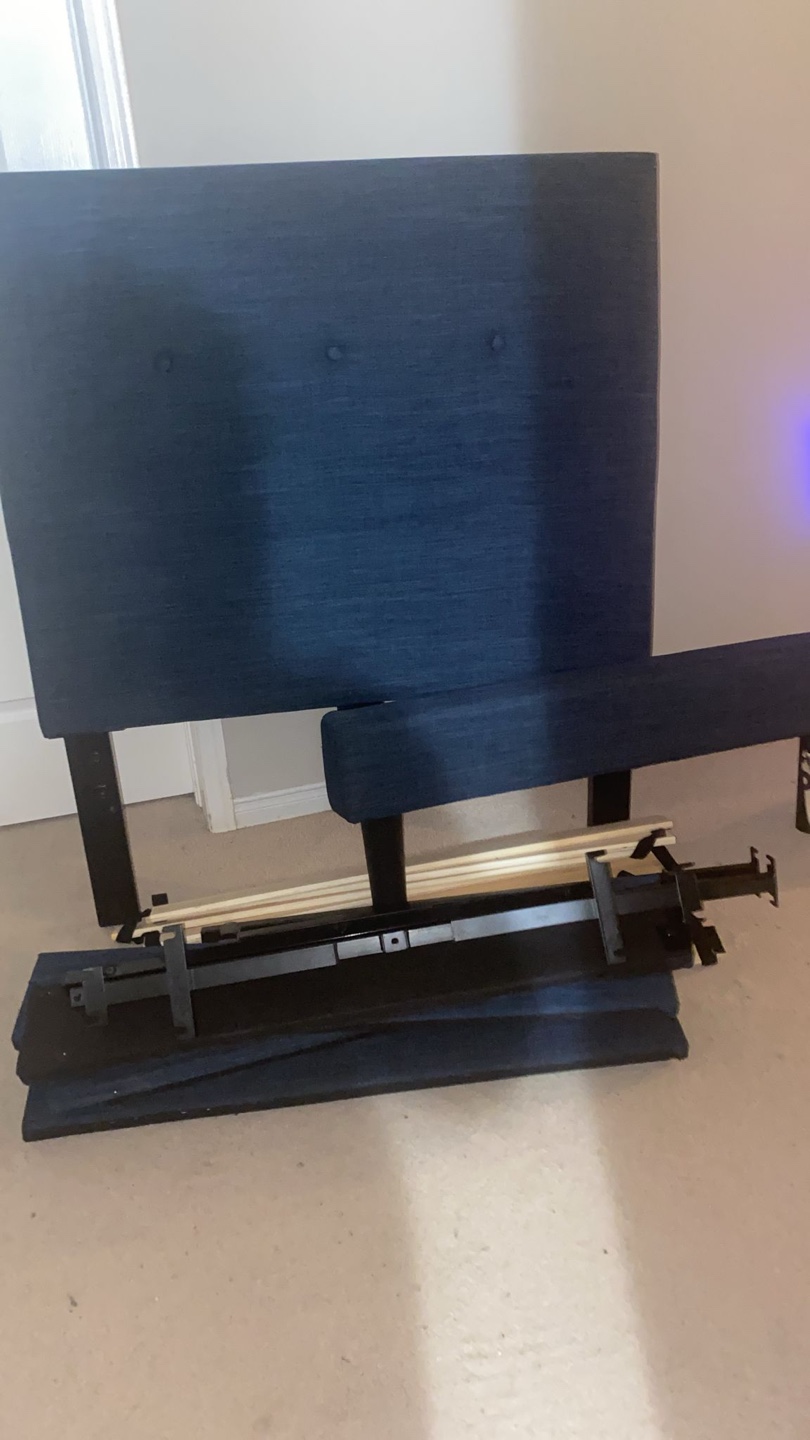 Upholstered Platform Bed Frame - Twin Size