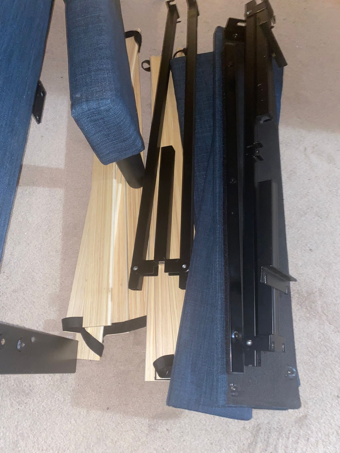 Upholstered Platform Bed Frame - Twin Size - photo 3