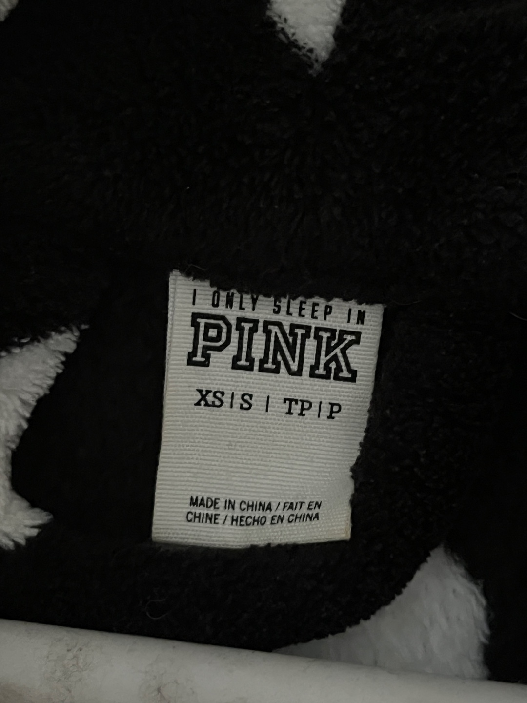 PINK XS/S Black Polka Dot Plush Robe - photo 3