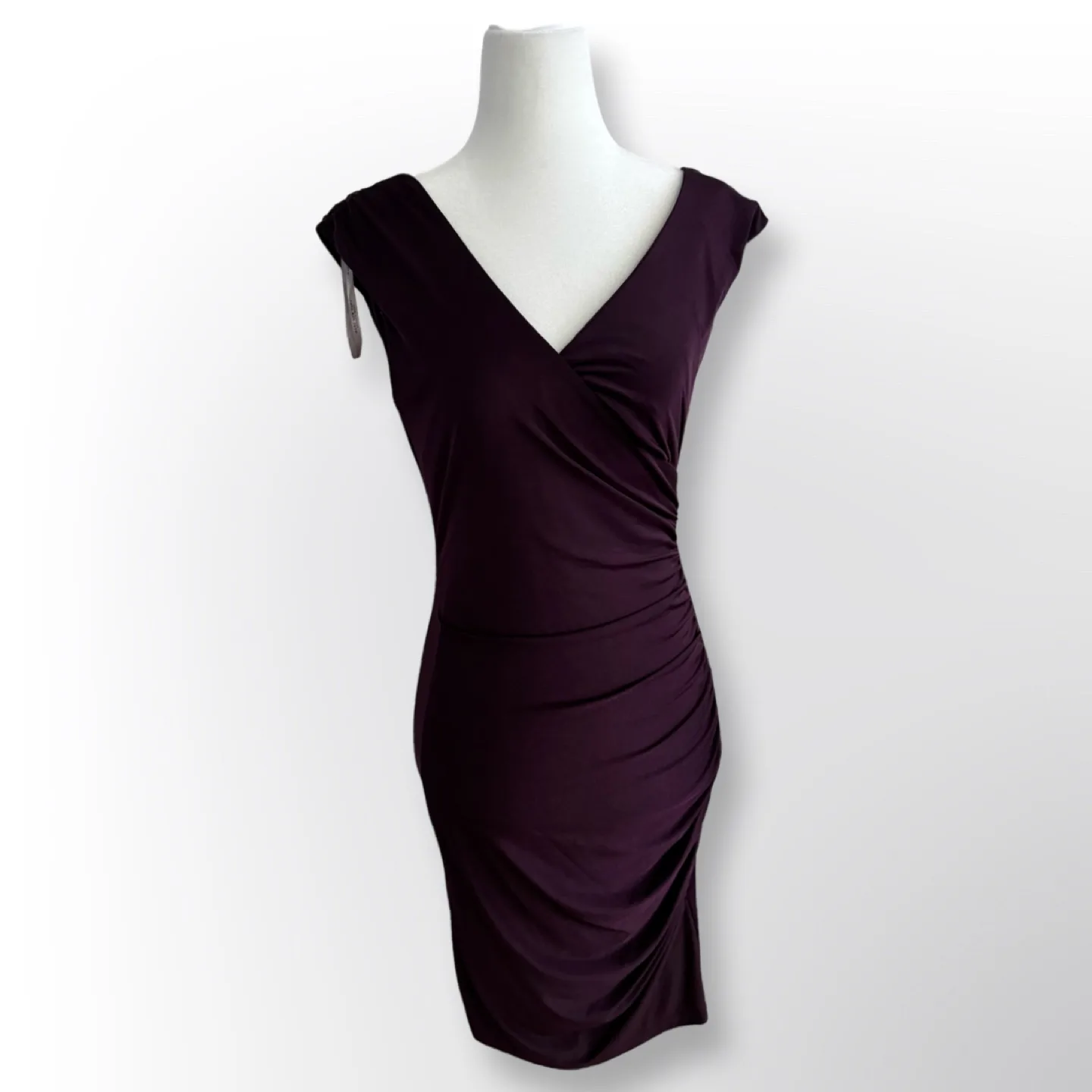 Marc New York Purple V Neck Dress | Size 2 thumbnail