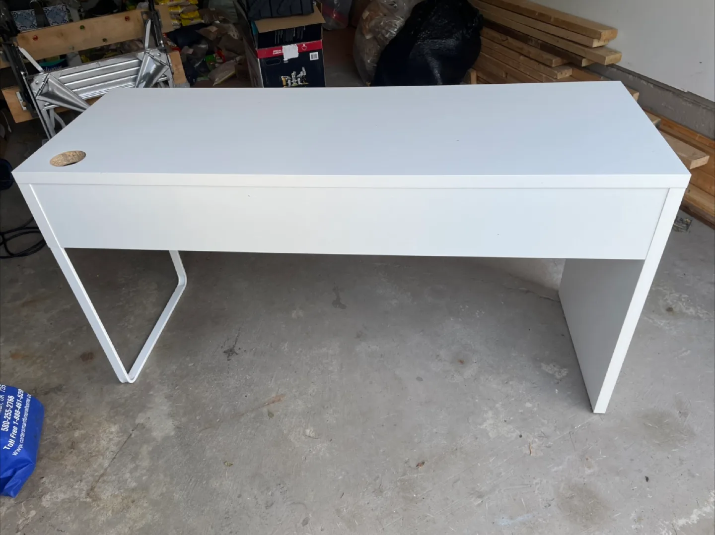 IKEA White Desk with Drawers image indicator(3)