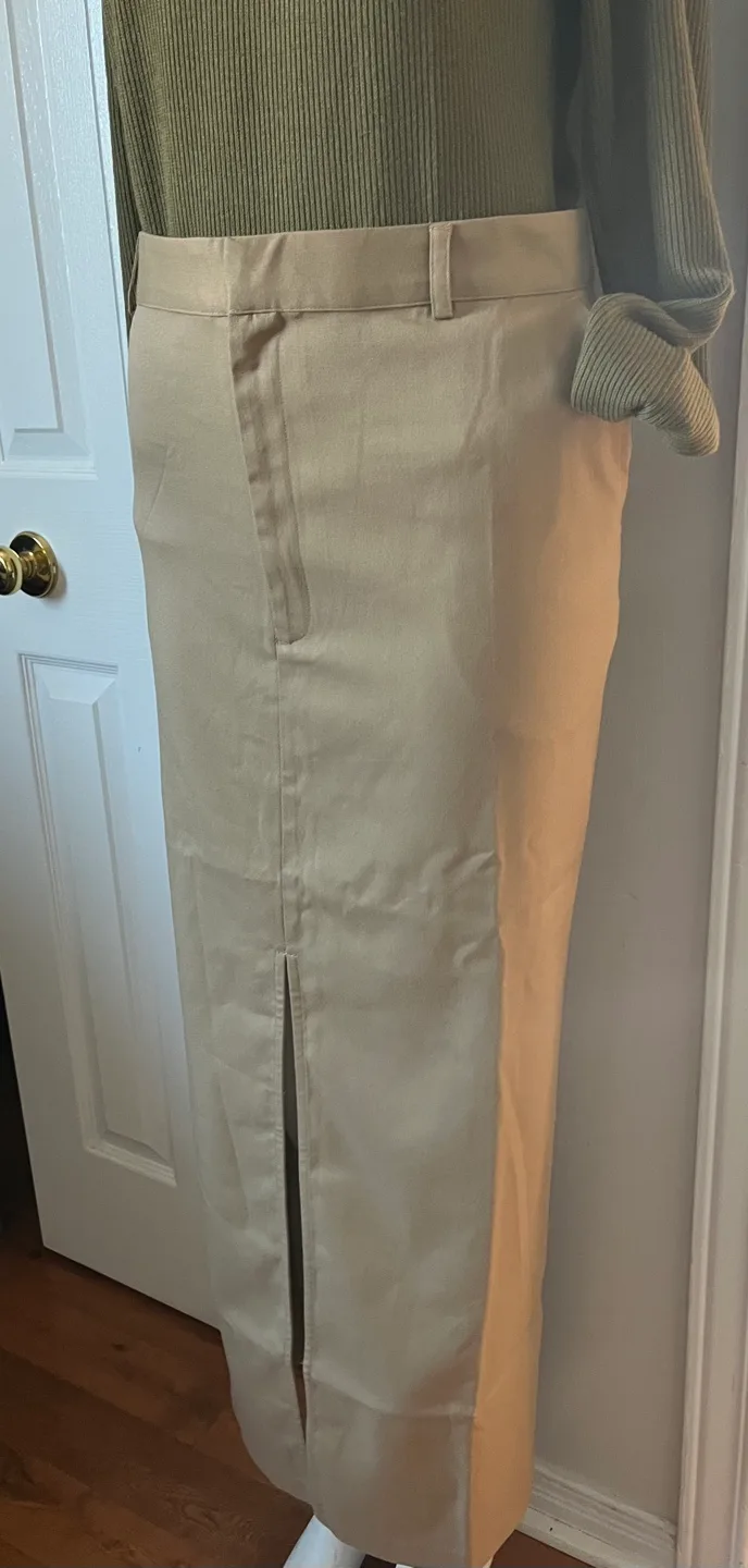 The Drop Women's Beige Maxi Skirt - Size L image indicator(4)