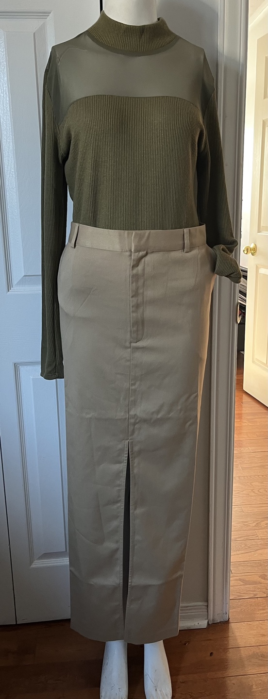 The Drop Women's Beige Maxi Skirt - Size L