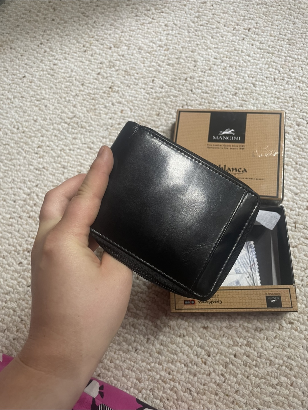 Mancini Casablanca Leather Wallet with RFID - Like New! - photo 4