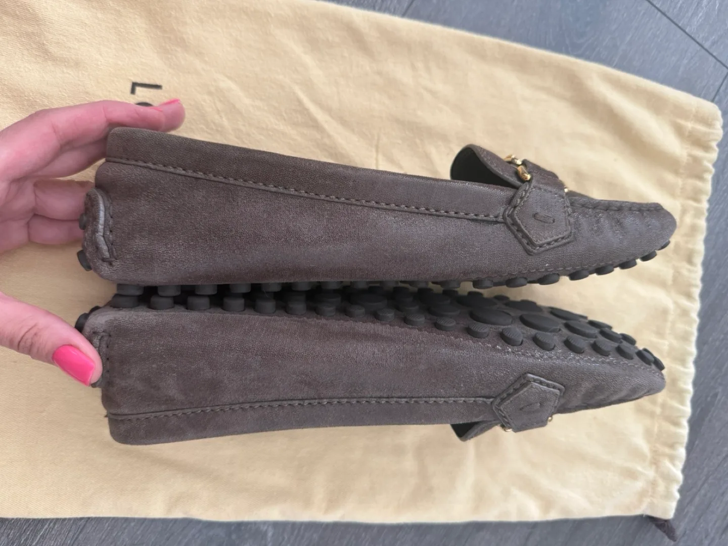 Authentic Louis Vuitton Oxford Loafer suede 39 made in Italy image indicator(7)