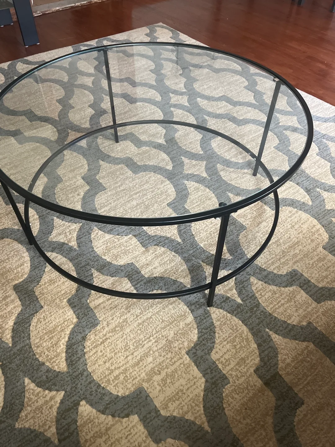 Round Glass Coffee Table thumbnail