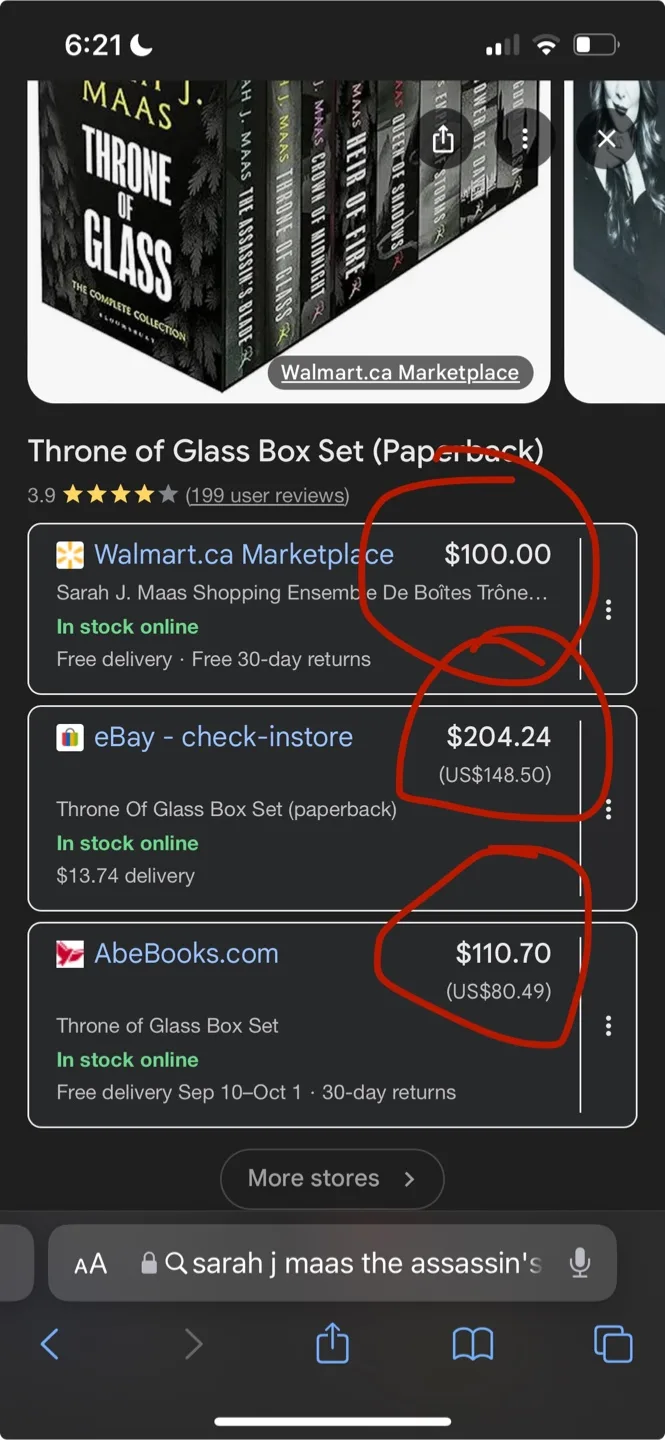 Throne of Glass Series by Sarah J. Maas *LAST DAY OCTOBER 1ST* image indicator(3)