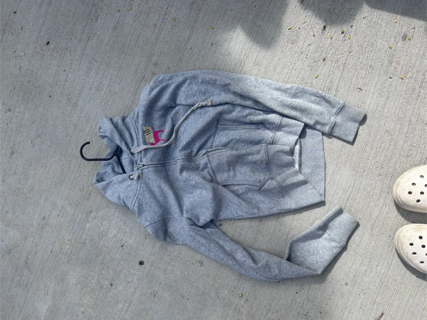 Victoria's Secret PINK Grey Zip-Up Hoodie thumbnail