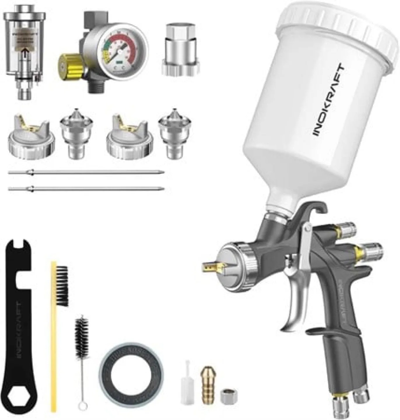 Brand New-INOKRAFT Paint Spray Gun Kit thumbnail