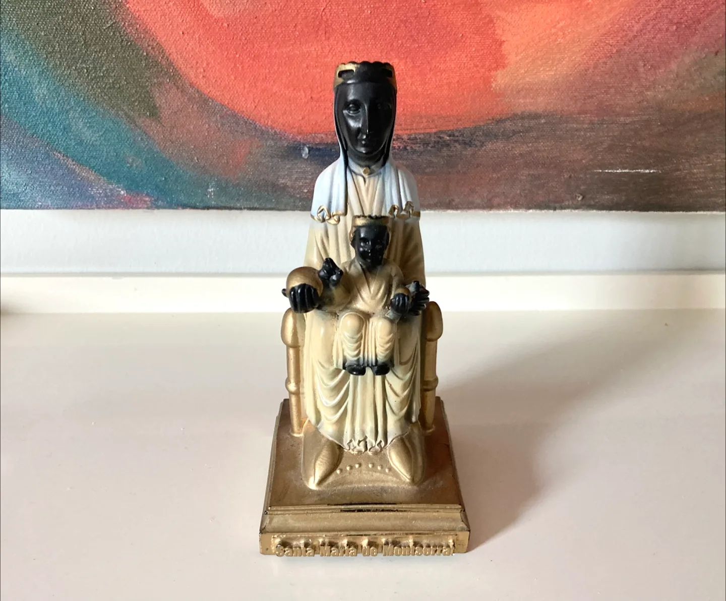 Vintage Santa Maria de Montserrat Sculpture thumbnail