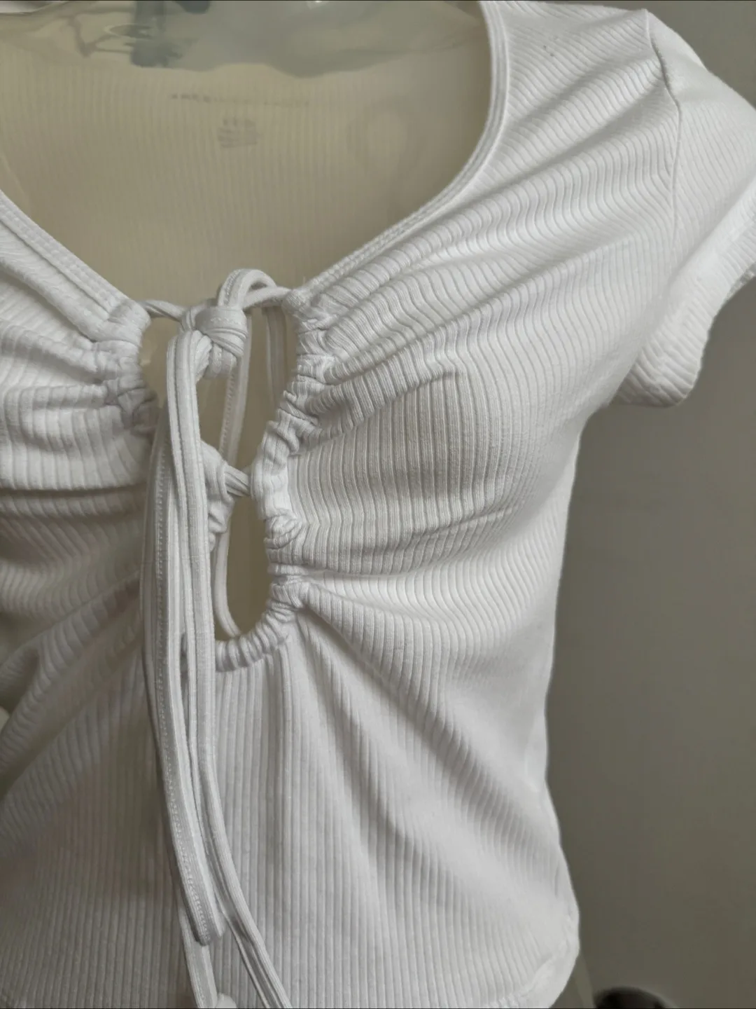 American Eagle Ribbed Tie-Front - Size S image indicator(3)