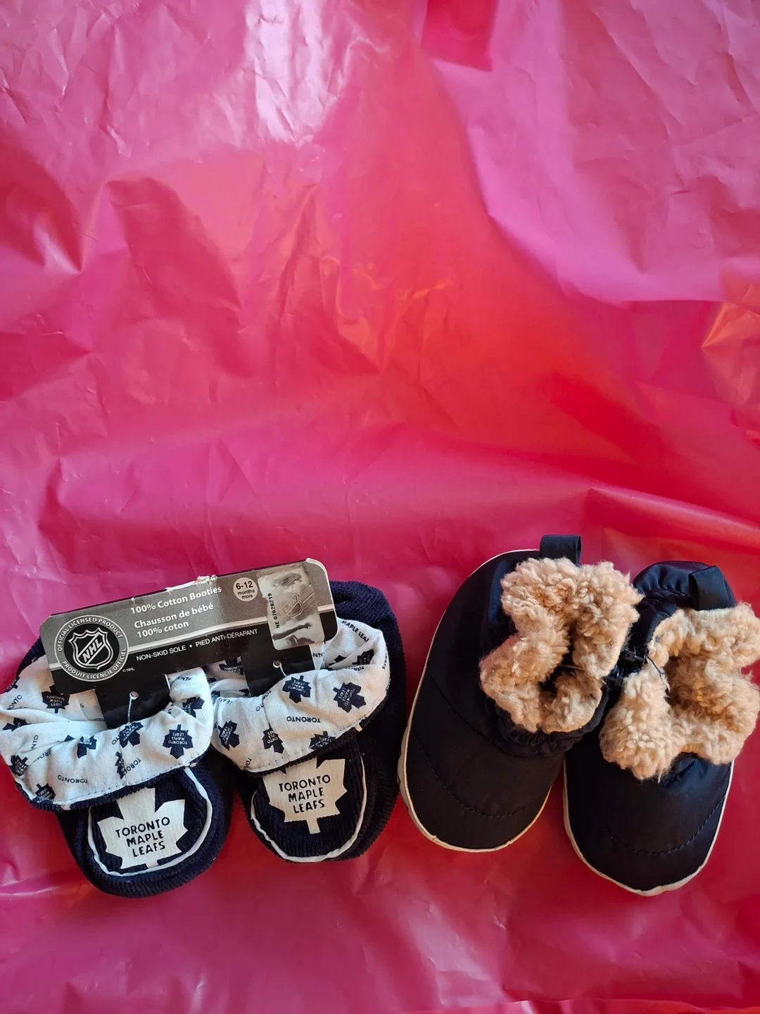 2 pairs of baby slippers (price is for both) image indicator(4)