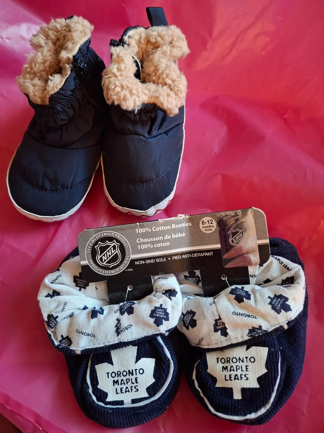 2 pairs of baby slippers (price is for both) thumbnail
