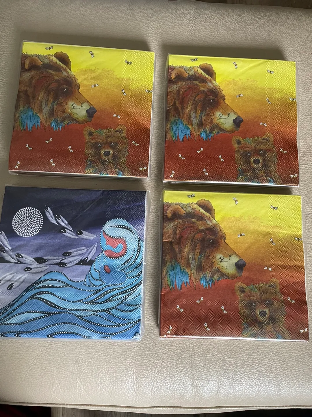 Indigenous Collection Napkins bundle of 4 NEW thumbnail