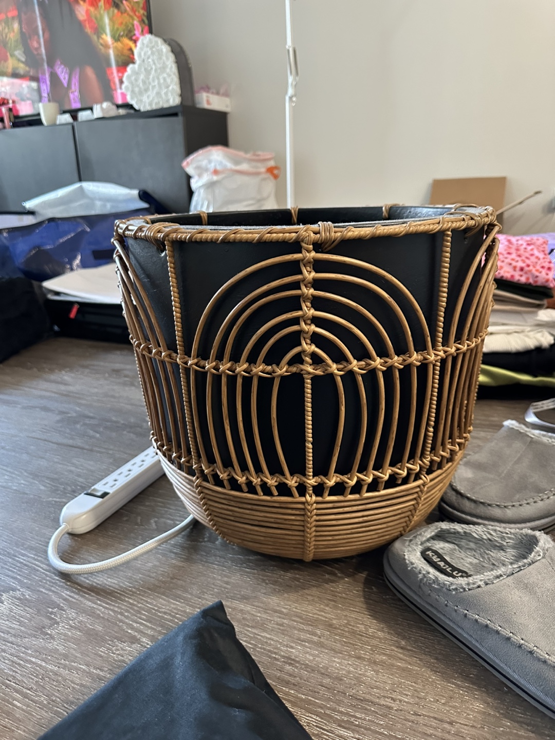 Black & Wicker Design Planter - photo 3