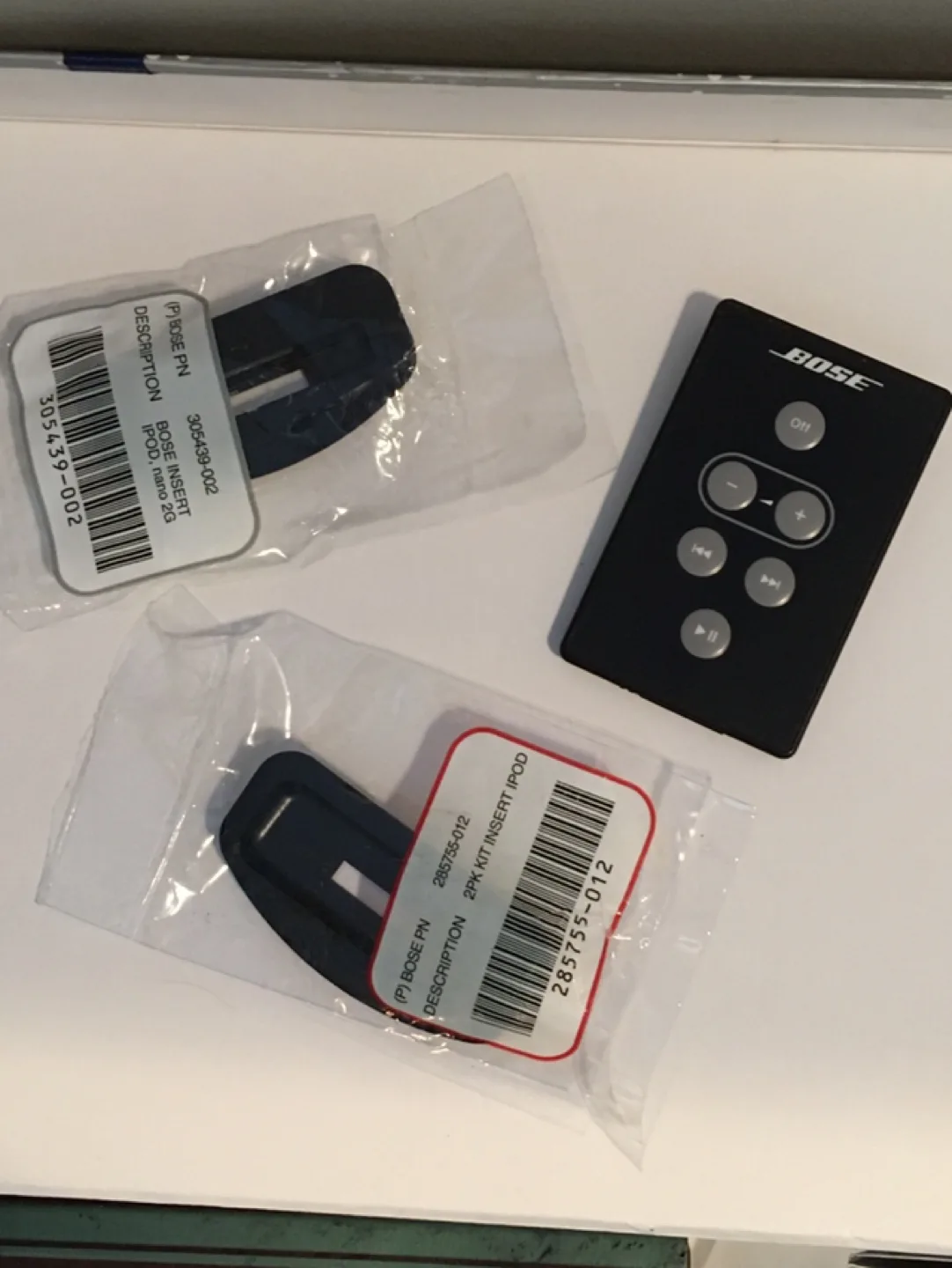 Bose Sounddock 1 Inserts x  2  plus Remote !