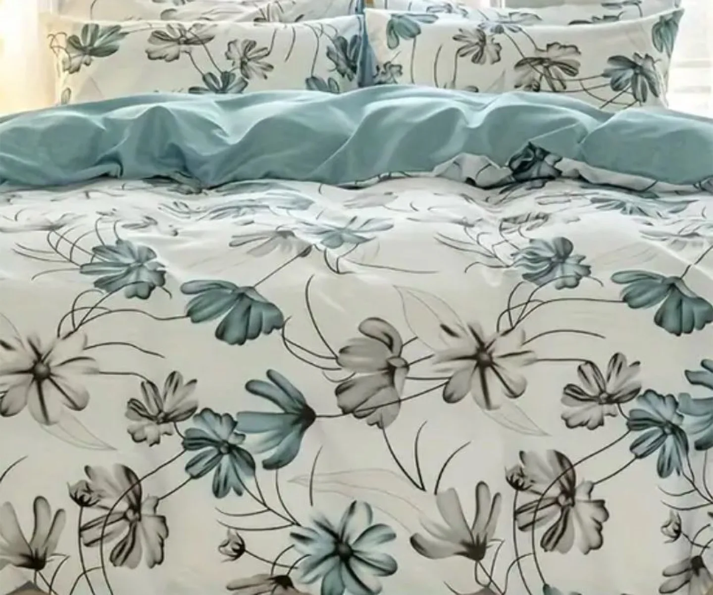 Floral Print Duvet cover set, Queen size thumbnail