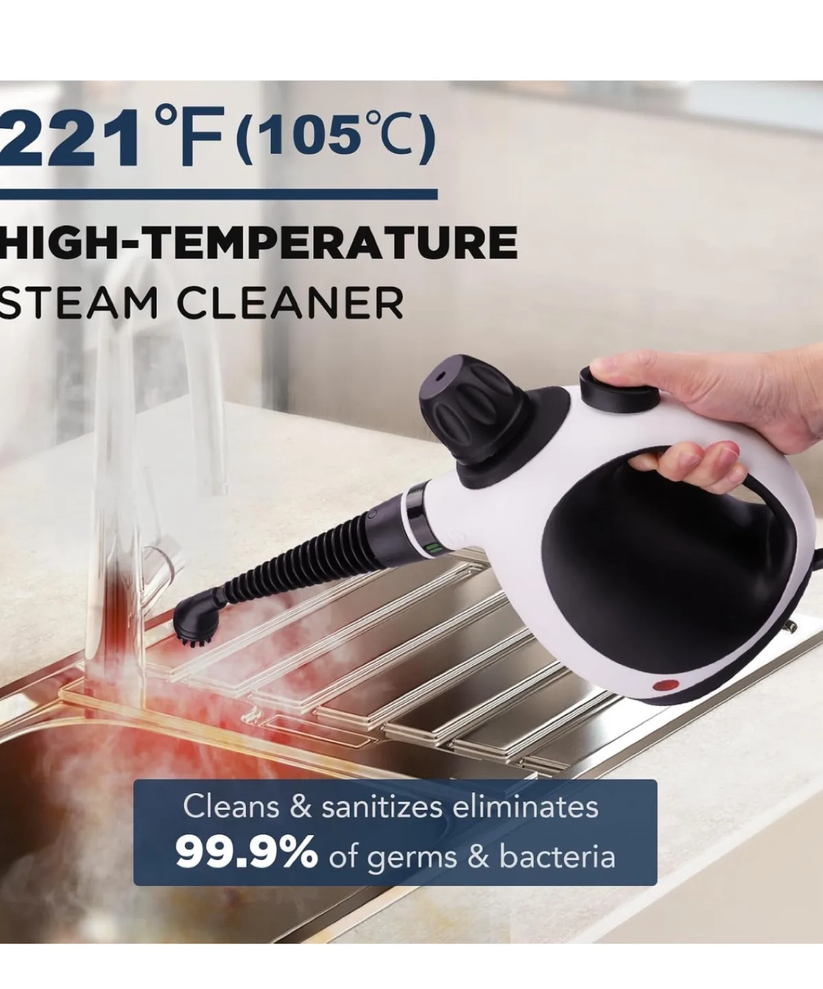 NEW KOITAT Portable Handheld Steam Cleaner image indicator(2)