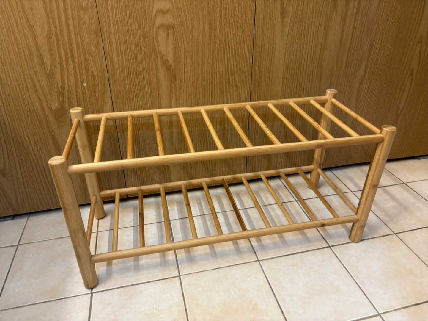 Bamboo Shoe Rack - 2 Tier