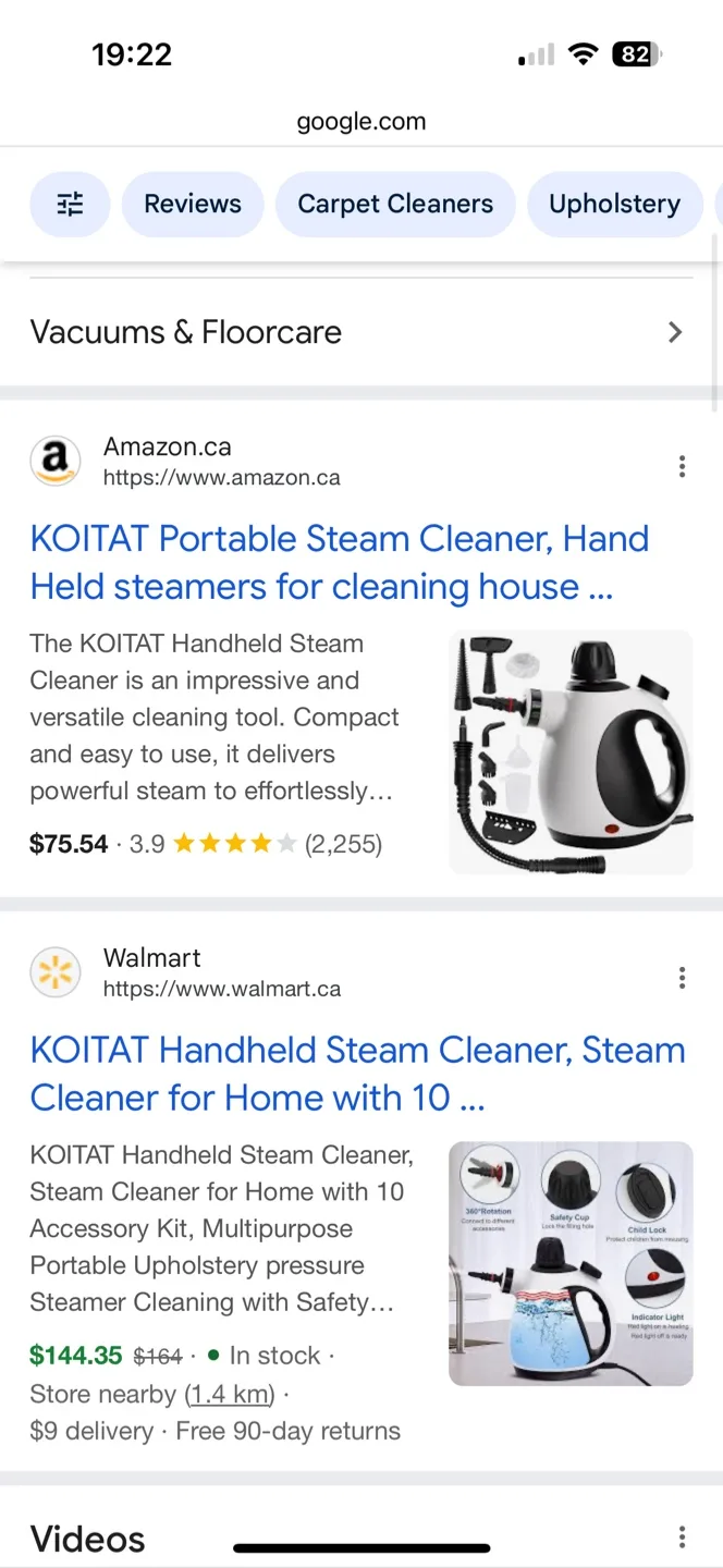 NEW KOITAT Portable Handheld Steam Cleaner image indicator(3)