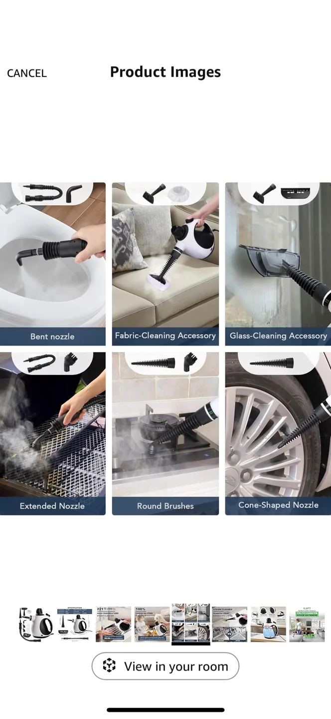 NEW KOITAT Portable Handheld Steam Cleaner image indicator(5)