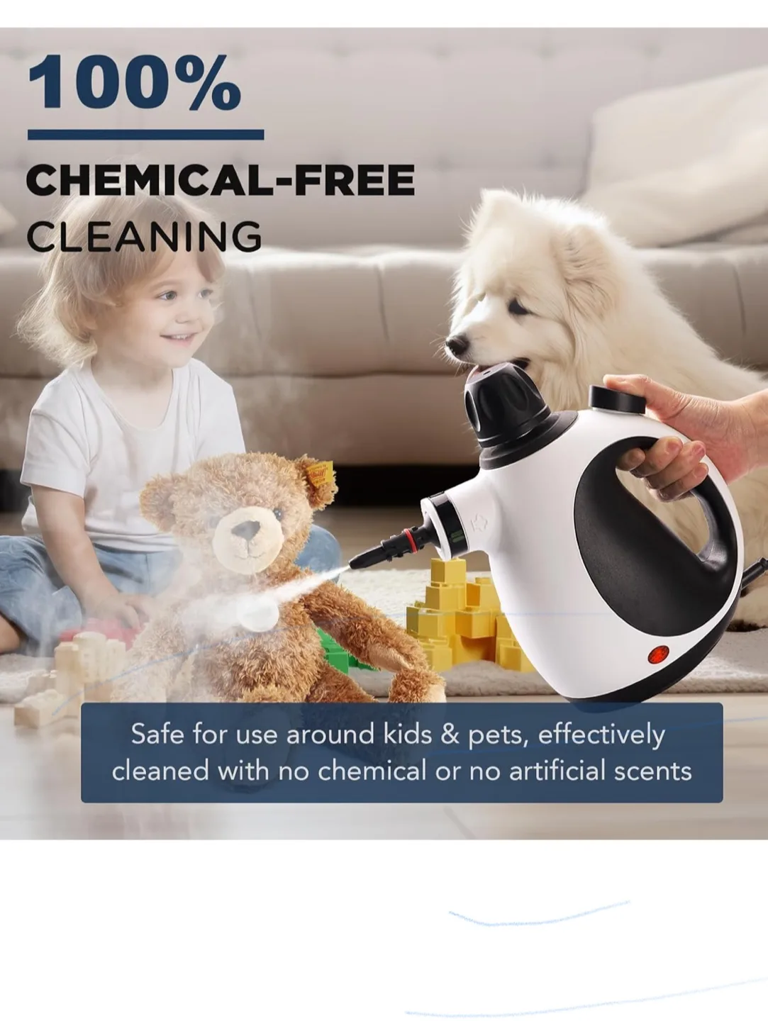 NEW KOITAT Portable Handheld Steam Cleaner image indicator(4)