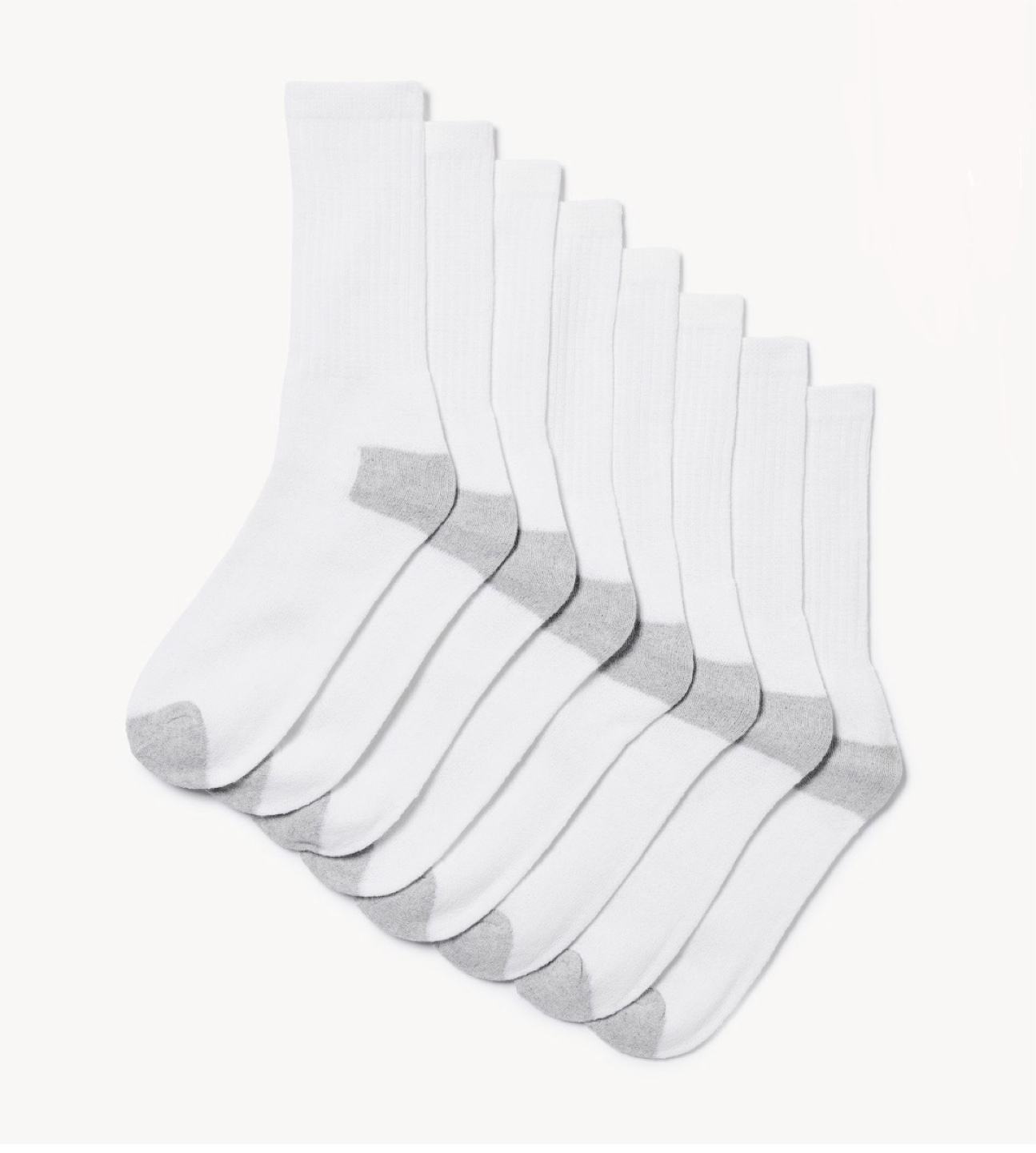 Joe Fresh White Crew Socks (2 Pairs) 🧡