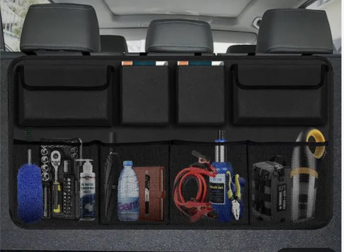 Car Backseat Organizer - Black, New