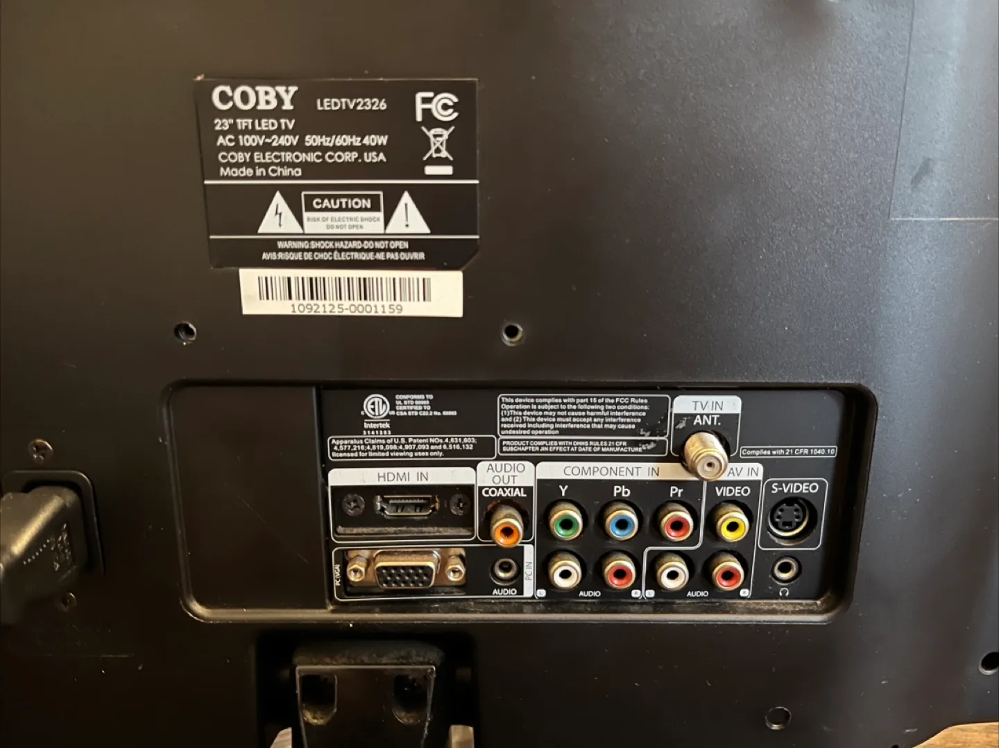 Coby LEDTV2326 ,Tested working image indicator(4)