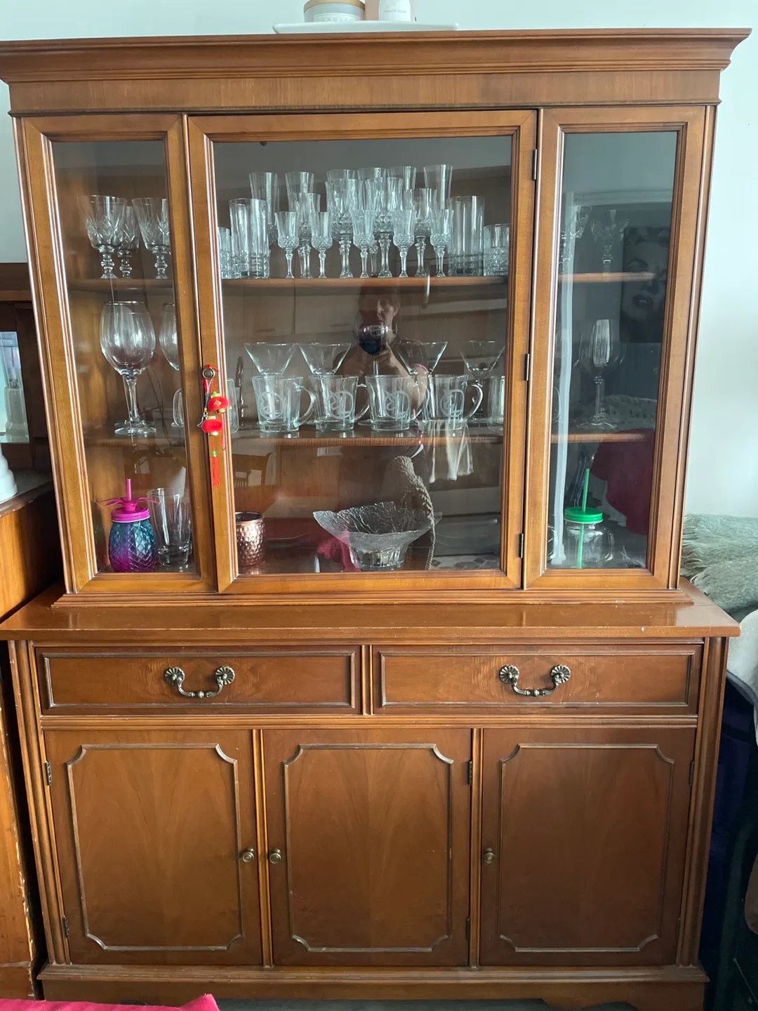 Wooden Antique China Cabinet thumbnail