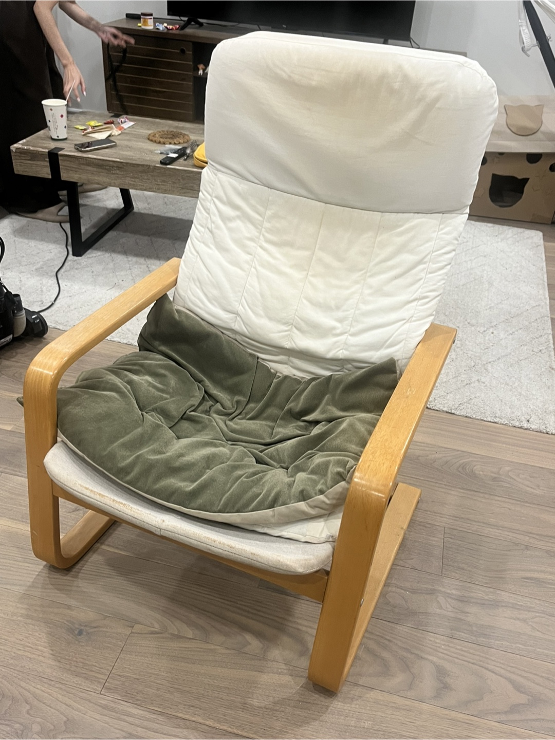 IKEA Poang Chair with Cushion - photo 3