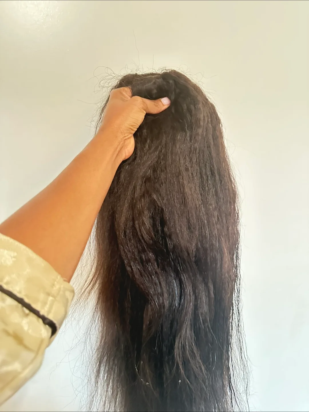 Brown Kinky Straight Wig image indicator(8)