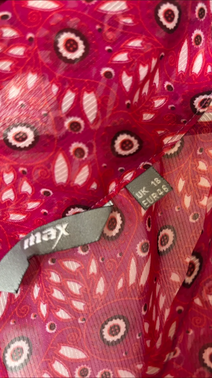 Max  Pink Patterned Top - thumbnail