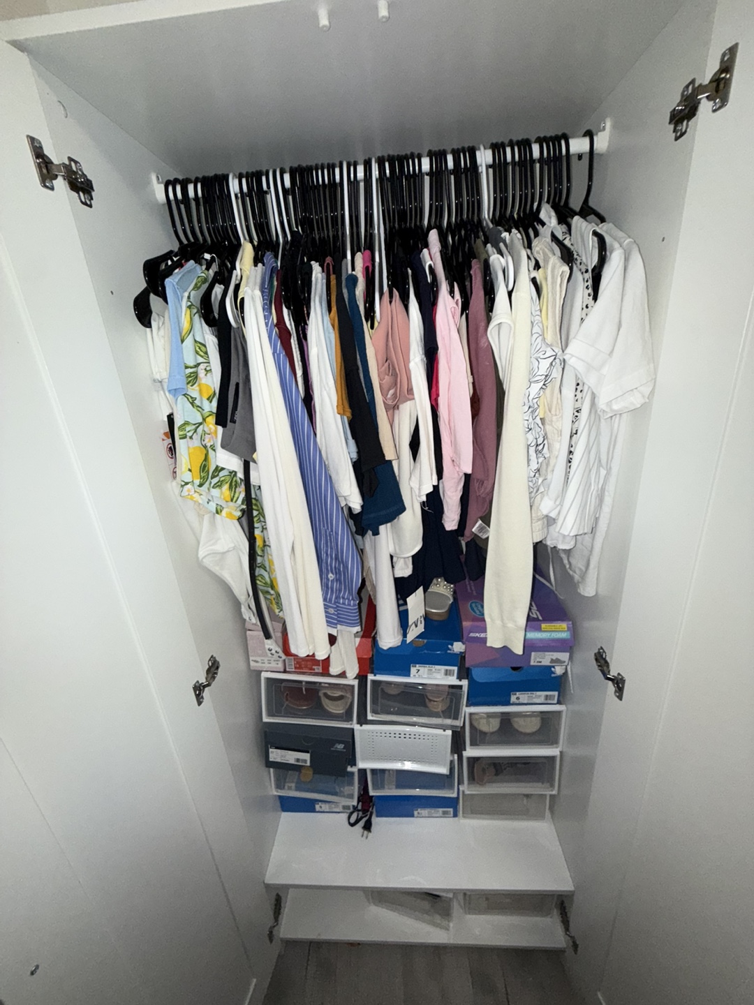 White Wardrobe/closet with mirror - photo 5