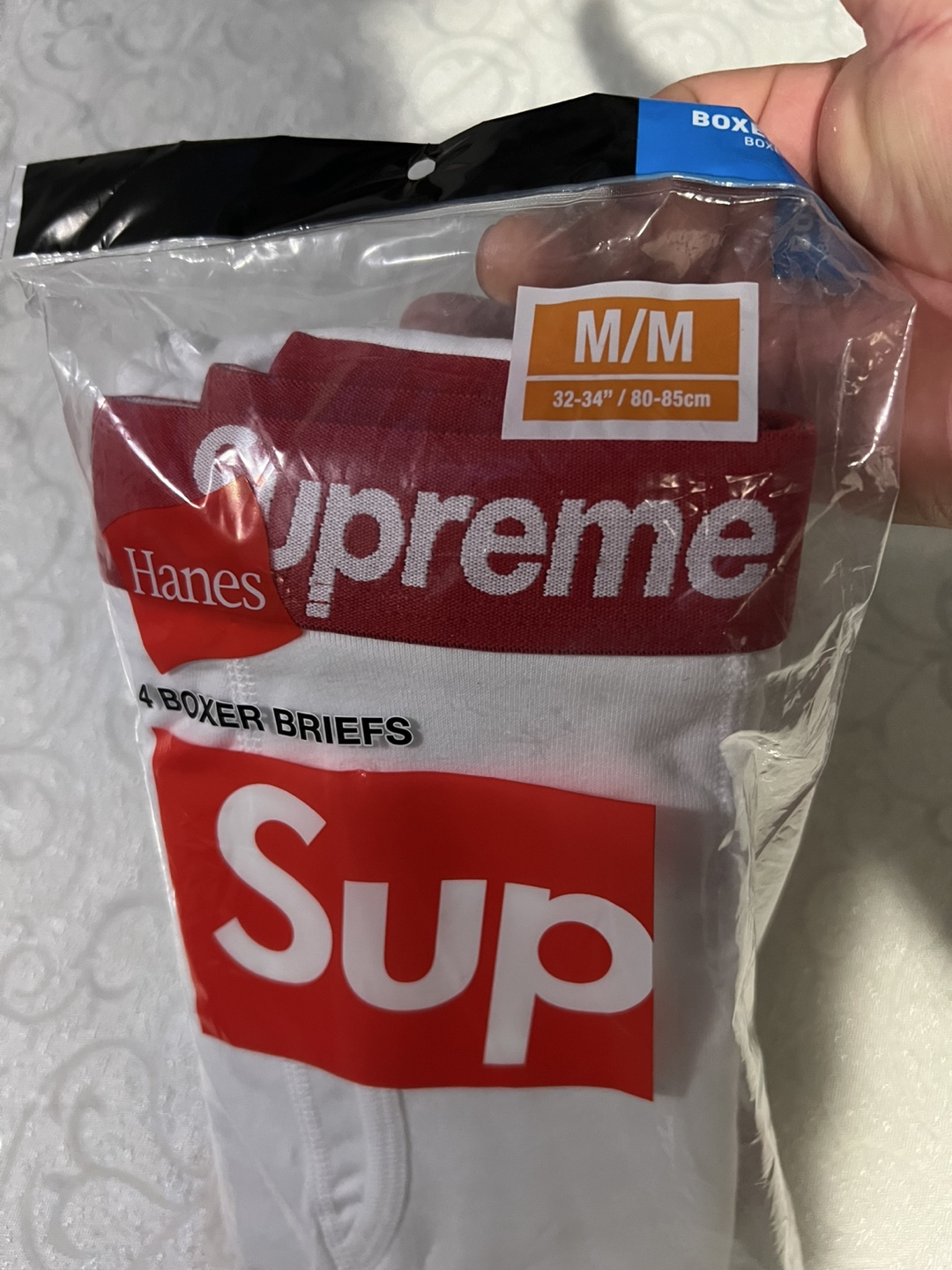 Supreme x Hanes Boxer Briefs (4 Pack) - Size M - New