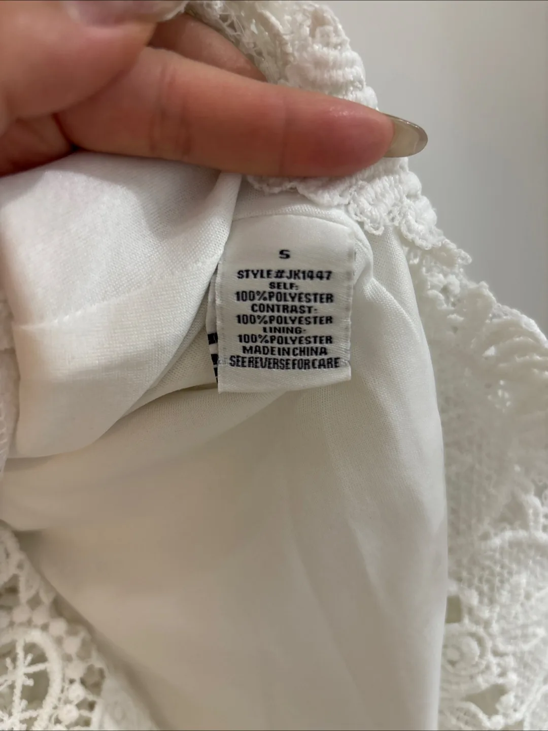 HONEY White Lace Skirt - Size Small 🧡 image indicator(2)