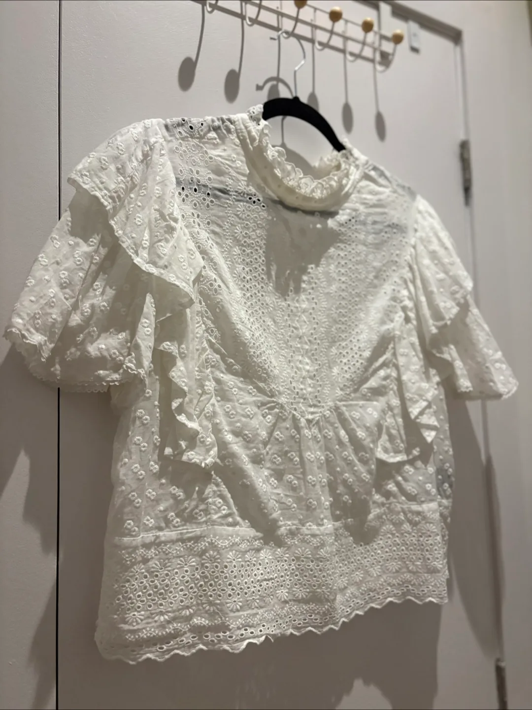 Isabel Marant Etoile Tiziana Top in White Cotton thumbnail