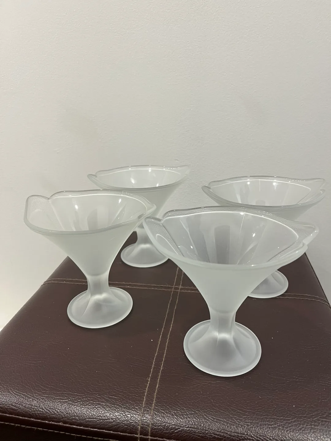 Set of 4 Frosted Dessert Cups 🧡 thumbnail