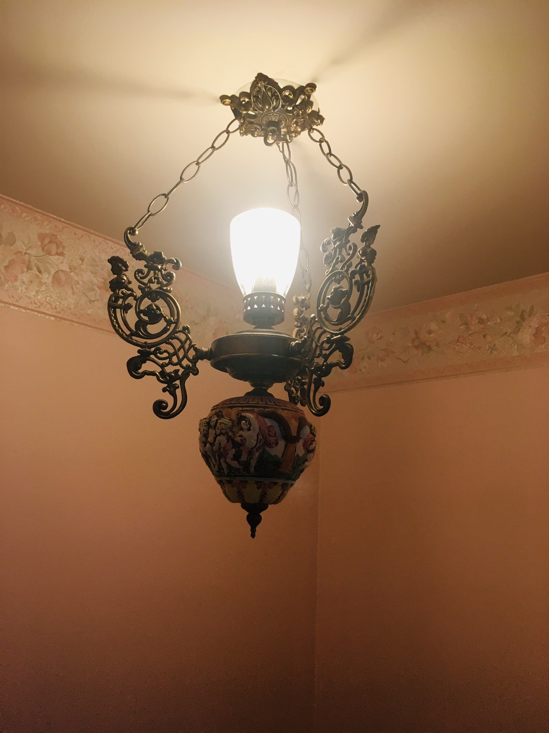 Vintage Ceramic Hanging Lamp - photo 4