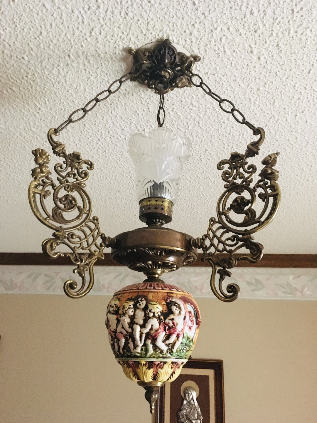 Vintage Ceramic Hanging Lamp - photo 5