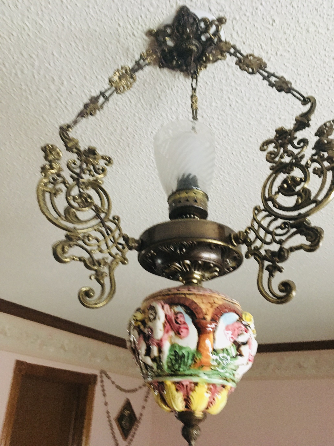 Vintage Ceramic Hanging Lamp - photo 2
