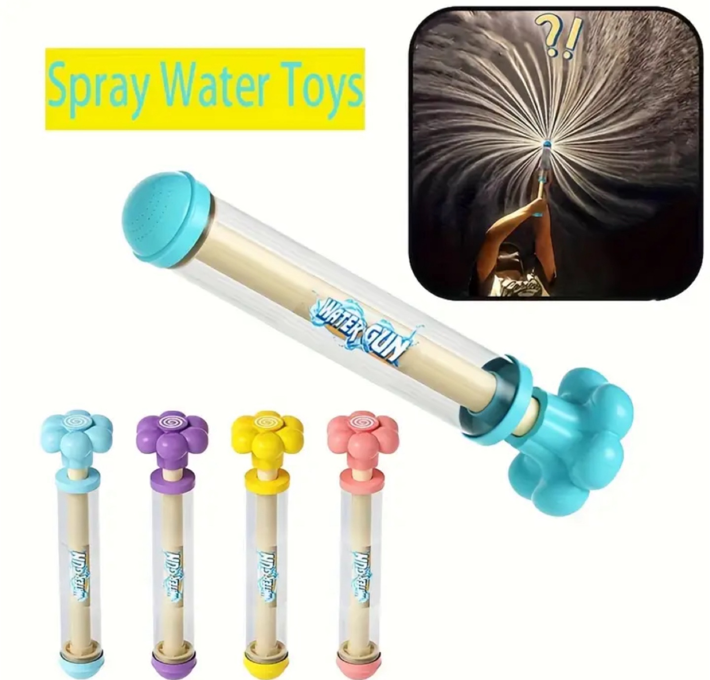 Water Gun Toy - Summer Fun! 🔴🟡🔵🟣