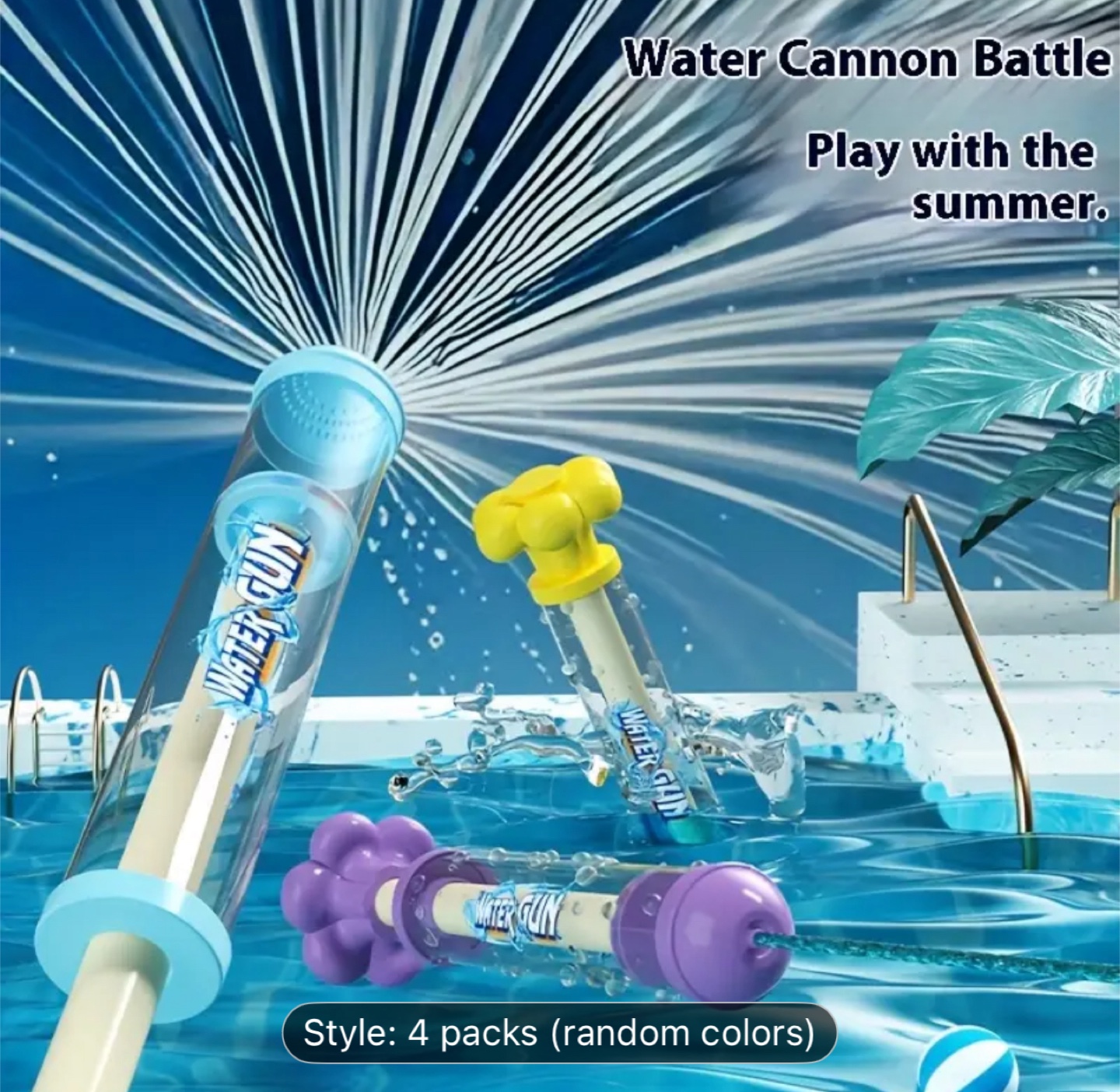 Water Gun Toy - Summer Fun! 🔴🟡🔵🟣 - photo 2