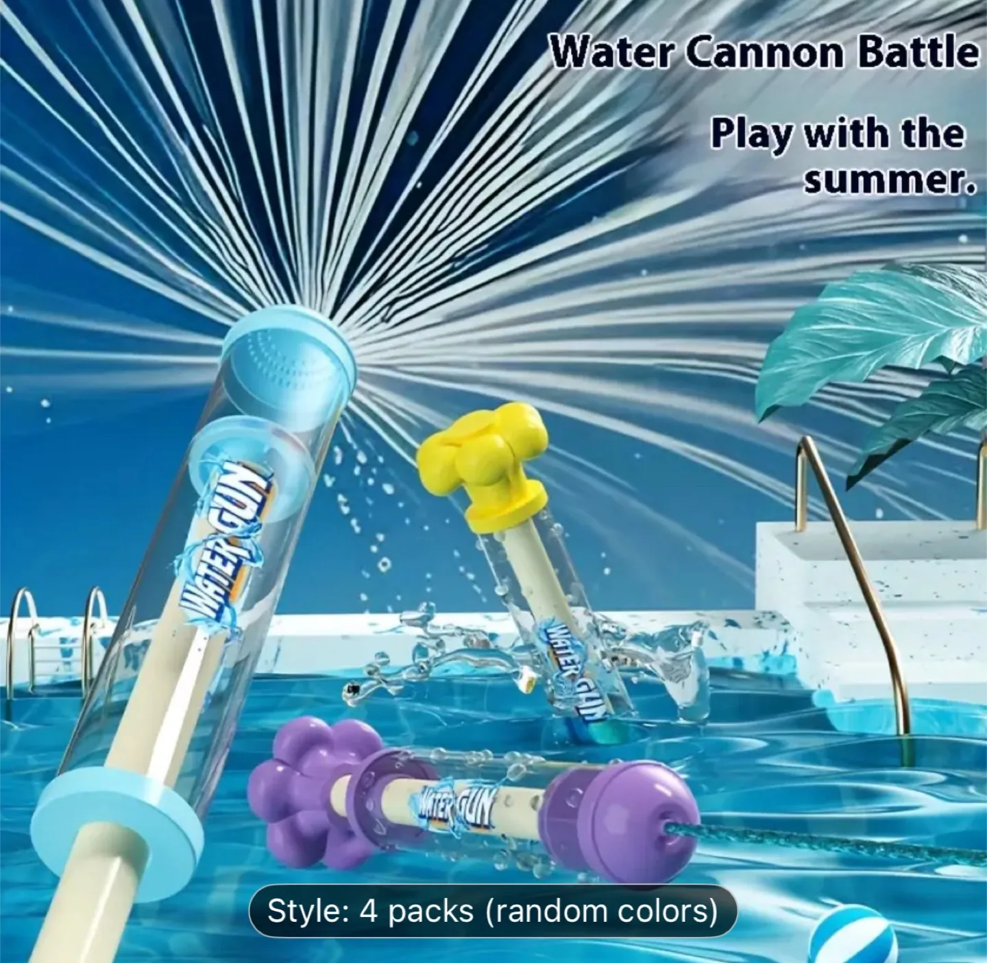 Water Gun Toy - Summer Fun! 🔴🟡🔵🟣 image indicator(2)