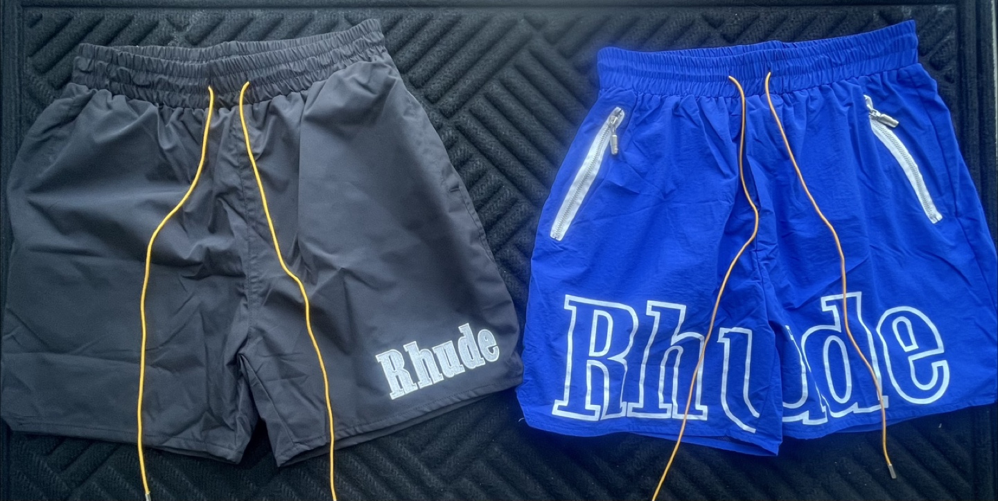 Rhude Shorts – Size Large – Blue & Black – Brand New with tags