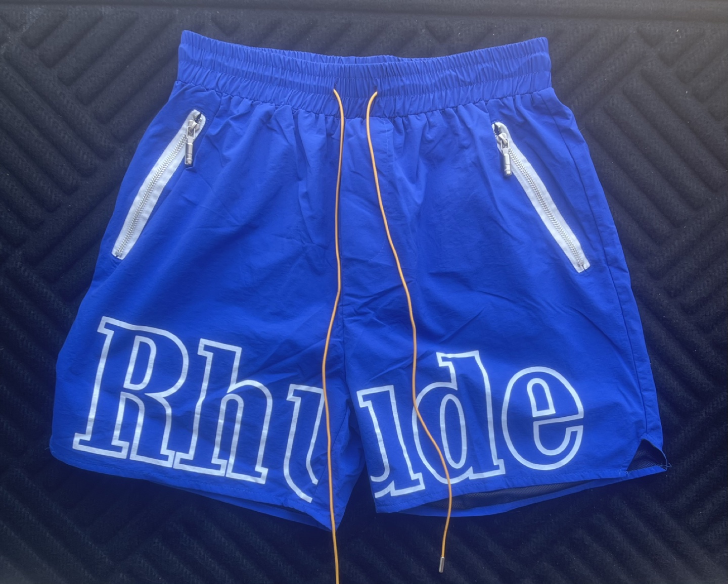 Rhude Shorts – Size Large – Blue & Black – Brand New with tags - photo 4