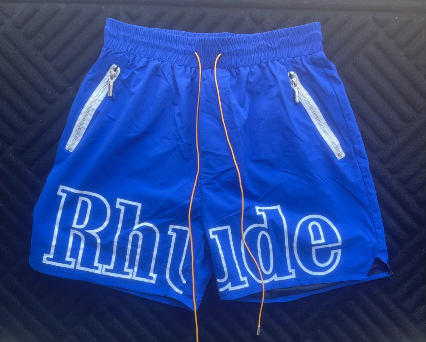Rhude Shorts – Size Large – Blue & Black – Brand New with tags image indicator(4)