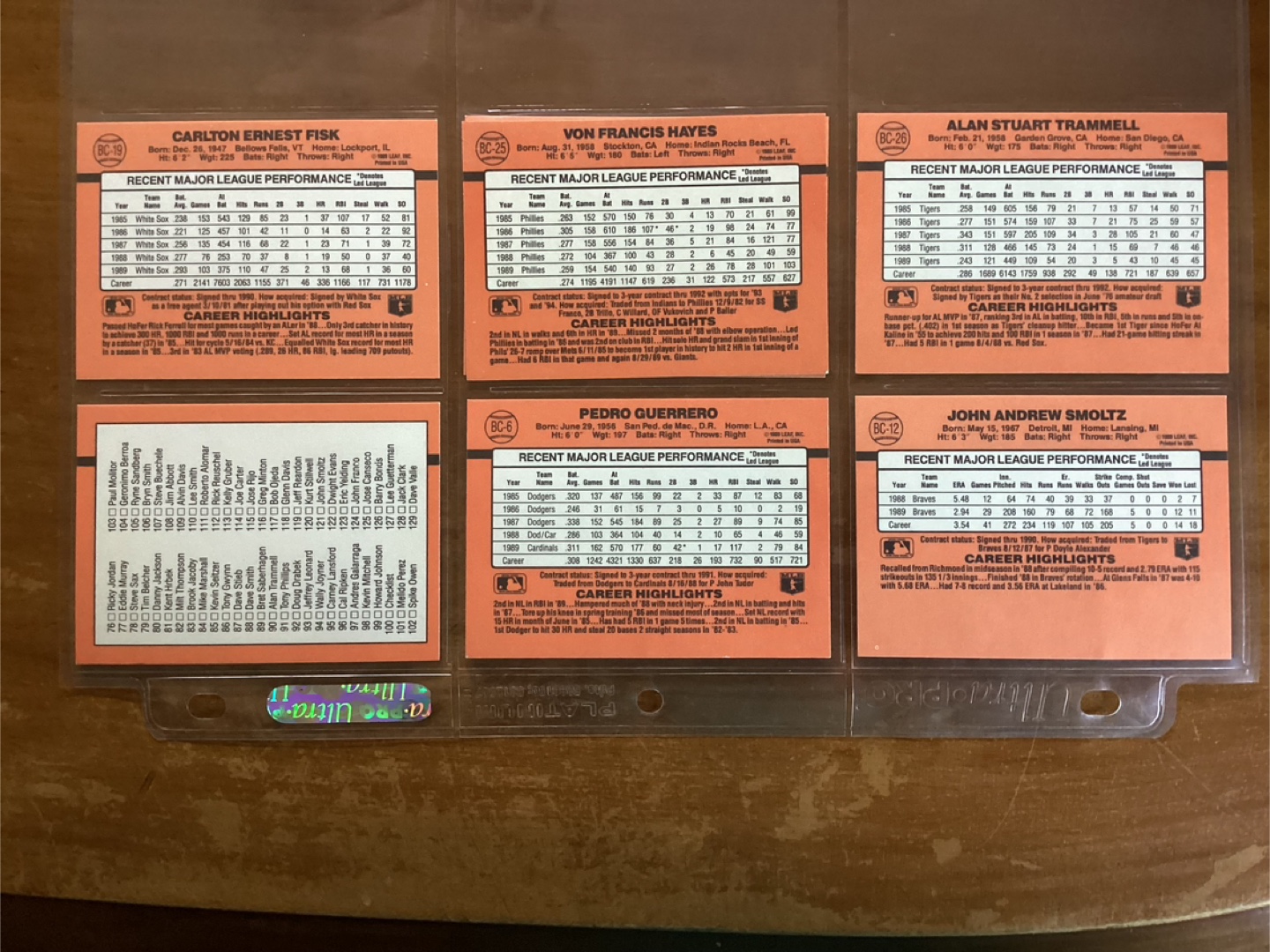 6. 1990 DONRUSS MLB Cards #’s 100,BC6,BC12,BC19,BC25 & BC26 - photo 5