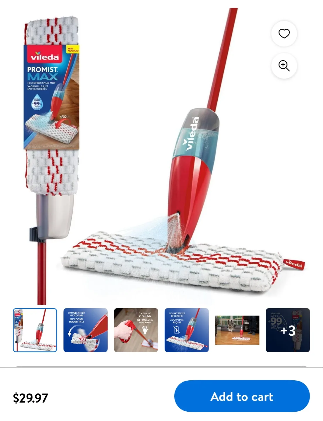 Vileda Promist MAX Microfiber Spray Mop image indicator(3)